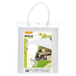 Aktive Garden Store D'ombrage Triangulaire Blanc 9 Aktive Garden Store D'ombrage Triangulaire Blanc -Camping En Plein Air Soldes aktive garden store dombrage triangulaire blanc 3