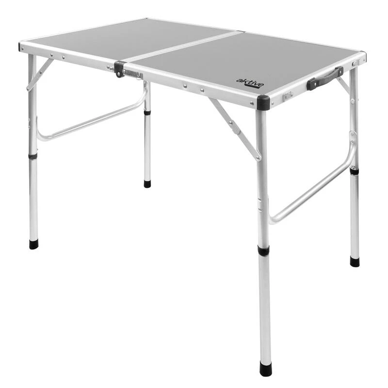 AKTIVE - Table De Camping Pliante, Réglable En 2 Hauteurs, 90x60x40/70 Cm, Gris 3 AKTIVE - Table De Camping Pliante, Réglable En 2 Hauteurs, 90x60x40/70 Cm, Gris
