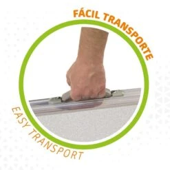 AKTIVE - Table Pliante Avec 2 Tabourets Et Poignée De Transpor, Gris 8 AKTIVE - Table Pliante Avec 2 Tabourets Et Poignée De Transpor, Gris -Camping En Plein Air Soldes aktive table pliante avec 2 tabourets et poignee de transpor gris 2