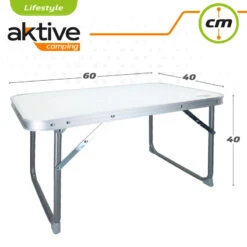 AKTIVE - Table Pliante . Table Basse Blanche En Aluminium - 40x60x40 Cm 9 AKTIVE - Table Pliante . Table Basse Blanche En Aluminium - 40x60x40 Cm -Camping En Plein Air Soldes aktive table pliante table basse blanche en aluminium 40x60x40 cm 3