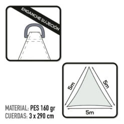 Auvent Triangulaire En Polyester Aktive Garden Coloris Blanc -Camping En Plein Air Soldes auvent triangulaire en polyester aktive garden coloris blanc 2