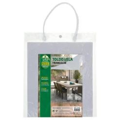 Auvent Triangulaire En Polyester Aktive Garden Coloris Blanc -Camping En Plein Air Soldes auvent triangulaire en polyester aktive garden coloris blanc 3