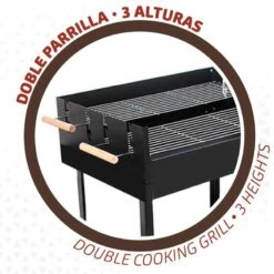 Barbecue Au Charbon De Bois Portable Aktive Double Grill -Camping En Plein Air Soldes barbecue au charbon de bois portable aktive double grill 2