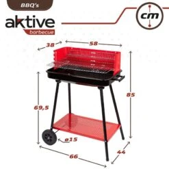 Barbecue Portable Au Charbon De Bois Pour 4 Niveaux Aktive 14 Barbecue Portable Au Charbon De Bois Pour 4 Niveaux Aktive -Camping En Plein Air Soldes barbecue portable au charbon de bois pour 4 niveaux aktive 5