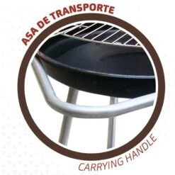 Barbecue Portable Rond 4 Hauteurs Aktive -Camping En Plein Air Soldes barbecue portable rond 4 hauteurs aktive 3