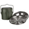 Batterie De Cuisine De Camping, Assiette Plate & Creuse Et Couverts Set -Camping En Plein Air Soldes batterie de cuisine de camping assiette plate and creuse et couverts set