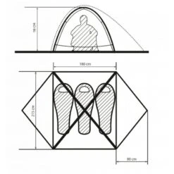 Borzhava 3 Alu - Tente Légère - 3 Personnes - Jaune -Camping En Plein Air Soldes borzhava 3 alu tente legere 3 personnes jaune 4
