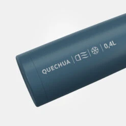Quechua Bouteille Isotherme Inox 0,4L Avec Gobelet Pour La Randonnée - Bleu -Camping En Plein Air Soldes bouteille isotherme inox 04l avec gobelet pour la randonnee bleu 2