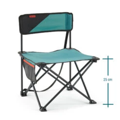 Quechua CHAISE BASSE PLIANTE DE CAMPING MH100 Bleue -Camping En Plein Air Soldes chaise basse pliante de camping mh100 bleue 3