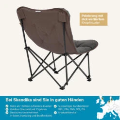 Chaise De Camping Pliante - Mala - Sac De Transport - Rembourrée - Max. 135 Kg -Camping En Plein Air Soldes chaise de camping pliante mala sac de transport rembourree max 135 kg 5