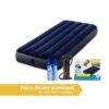 Intex Classic Downy - Lit Gonflable - 191x76x25cm - Compris Les Accessoires -Camping En Plein Air Soldes classic downy lit gonflable 191x76x25cm compris les accessoires