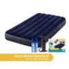 Intex Classic Downy - Lit Gonflable - 191x99x25cm - Compris Les Accessoires -Camping En Plein Air Soldes classic downy lit gonflable 191x99x25cm compris les accessoires