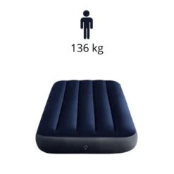 Intex Classic Downy - Lit Gonflable - 191x99x25cm - Compris Les Accessoires -Camping En Plein Air Soldes classic downy lit gonflable 191x99x25cm compris les accessoires 2