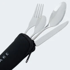Couverts De Camping Set | Fourchette, Couteau, 2 Cuillères | Incl. Sac | Acier -Camping En Plein Air Soldes couverts de camping set fourchette couteau 2 cuilleres incl sac acier 3