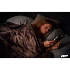 Couverture Électrique Luvego Avec Polaire/Sherpa - Brun Foncé -Camping En Plein Air Soldes couverture electrique luvego avec polairesherpa brun fonce 6