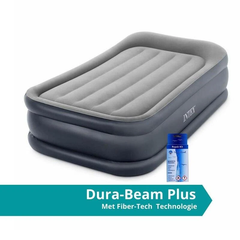 Intex Deluxe Pillow Rest Raised Twin - Lit Gonflable - 191x99x42cm - Avec Accessoires 3 Intex Deluxe Pillow Rest Raised Twin - Lit Gonflable - 191x99x42cm - Avec Accessoires