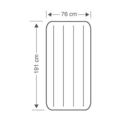 Intex Downy Jr. Twin Airbed - Lit Gonflable - 191x76x25cm - Avec Accessoires -Camping En Plein Air Soldes downy jr twin airbed lit gonflable 191x76x25cm avec accessoires 3