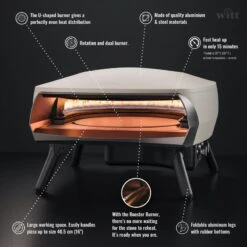 Four à Pizza WITT ETNA Modèle Rotante - Gris FR 14 Four à Pizza WITT ETNA Modèle Rotante - Gris FR -Camping En Plein Air Soldes four a pizza witt etna modele rotante gris fr 5