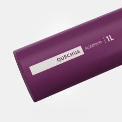 Quechua Gourde Alu 1L Avec Bouchon à Ouverture Rapide Pour La Randonnée - Violet -Camping En Plein Air Soldes gourde alu 1l avec bouchon a ouverture rapide pour la randonnee violet 2