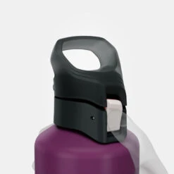 Quechua Gourde Alu 1L Avec Bouchon à Ouverture Rapide Pour La Randonnée - Violet -Camping En Plein Air Soldes gourde alu 1l avec bouchon a ouverture rapide pour la randonnee violet 5