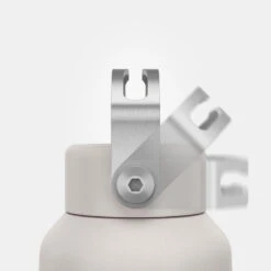 Quechua Gourde Inox 0,6L Avec Bouchon à Vis Pour La Randonnée - Blanc -Camping En Plein Air Soldes gourde inox 06l avec bouchon a vis pour la randonnee blanc 4