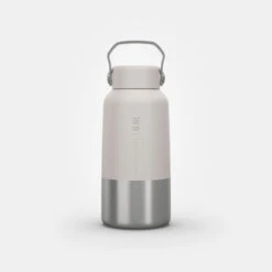 Quechua Gourde Inox 0,6L Avec Bouchon à Vis Pour La Randonnée - Blanc -Camping En Plein Air Soldes gourde inox 06l avec bouchon a vis pour la randonnee blanc 9