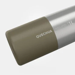 Quechua Gourde Isotherme Inox 1L Bouchon à Ouverture Rapide Pour La Randonnée - Kaki -Camping En Plein Air Soldes gourde isotherme inox 1l bouchon a ouverture rapide pour la randonnee kaki 2
