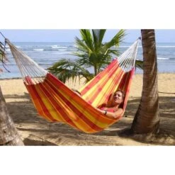 Hamac Amazonas Barbados Papaya -Camping En Plein Air Soldes hamac amazonas barbados papaya 4