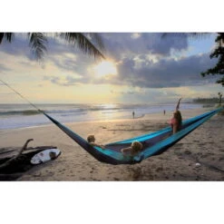 TICKET TO THE MOON Hamac King SizeAqua / Gris Foncé -Camping En Plein Air Soldes hamac king sizeaqua gris fonce 4