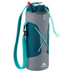 Quechua Housse Isotherme Pour Gourde Randonnée 1,2 à 1,5 Litre Gris/bleu -Camping En Plein Air Soldes housse isotherme pour gourde randonnee 12 a 15 litre grisbleu 4
