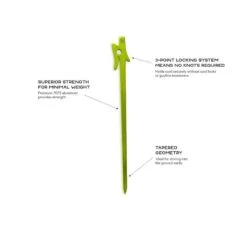 Nemo Equipment Airpin Tent Pegs - 4 Pièces -Camping En Plein Air Soldes nemo equipment airpin tent pegs 4 pieces 4
