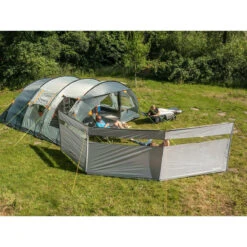 Paravent De Camping Bora - Brise-Vue - 4,5 X 1,4 M - Résistant Au Vent - Gris -Camping En Plein Air Soldes paravent de camping bora brise vue 45 x 14 m resistant au vent gris 3