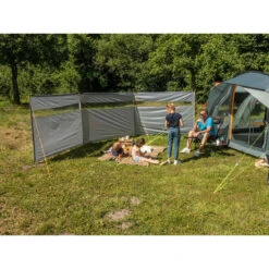 Paravent De Camping Bora - Brise-Vue - 6,0 X 1,4 M - Résistant Au Vent - Gris -Camping En Plein Air Soldes paravent de camping bora brise vue 60 x 14 m resistant au vent gris 2
