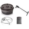 Petromax Dutch Oven FT6-6QT (Sans Pieds) Set - Poêle + Levier De Couvercle + -Camping En Plein Air Soldes petromax dutch oven ft6 6qt sans pieds set poele levier de couvercle