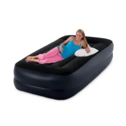 Intex Pillow Rest Raised Twin - Lit Gonflable - 191x99x42cm - Compris Les Accessoires -Camping En Plein Air Soldes pillow rest raised twin lit gonflable 191x99x42cm compris les accessoires 2