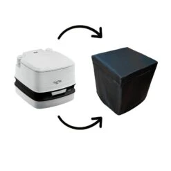 Porta Potti 335 Et Dometic 9L 972 Housse De Poterie En Simili-cuir Noir -Camping En Plein Air Soldes porta potti 335 et dometic 9l 972 housse de poterie en simili cuir noir 1