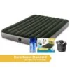 Intex Prestige Downy Jr. Twin Airbed - Lit Gonflable - 191x152x25cm - Avec Accessoires -Camping En Plein Air Soldes prestige downy jr twin airbed lit gonflable 191x152x25cm avec accessoires