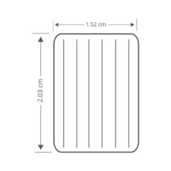 Intex Prestige Downy Jr. Twin Airbed - Lit Gonflable - 191x152x25cm - Avec Accessoires -Camping En Plein Air Soldes prestige downy jr twin airbed lit gonflable 191x152x25cm avec accessoires 3