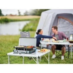 Campingaz Réchaud De Camping à Gaz 2 Feux Camp & Grill - Plancha, Grill Et Wok -Camping En Plein Air Soldes rechaud de camping a gaz 2 feux camp and grill plancha grill et wok 8