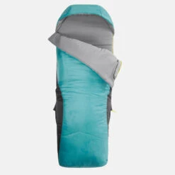 Quechua SAC DE COUCHAGE ENFANT 2 EN 1 - SLEEPIN BED JUNIOR 10°C BLEU -Camping En Plein Air Soldes sac de couchage enfant 2 en 1 sleepin bed junior 10c bleu 2