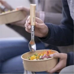 Set Complet Opinel Picnic+ - Opinel N°8 + Embouts Cuillère Et Fourchette -Camping En Plein Air Soldes set complet opinel picnic opinel n8 embouts cuillere et fourchette 3