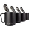 Set De Couverts De Camping & Tasse Thermique à Mousqueton | 4 Personnes -Camping En Plein Air Soldes set de couverts de camping and tasse thermique a mousqueton 4 personnes