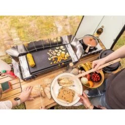 Set Réchaud à Gaz 2 Feux - Skandika Brann - Camping - Allumage Piezo - Mallette -Camping En Plein Air Soldes set rechaud a gaz 2 feux skandika brann camping allumage piezo mallette 4