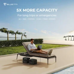 Station Électrique Portable BLUETTI AC60+B80+PV200,IP65 Générateur Solaire -Camping En Plein Air Soldes station electrique portable bluetti ac60b80pv200ip65 generateur solaire 4
