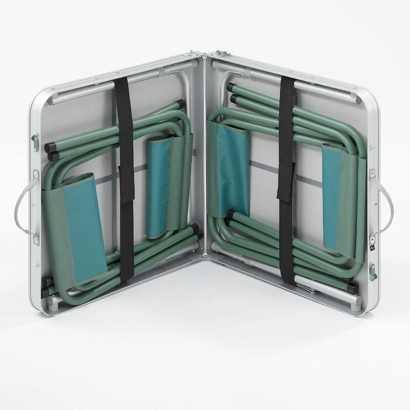 Quechua TABLE DE CAMPING PLIANTE - 4 TABOURETS - 4 À 6 PERSONNES 6 Quechua TABLE DE CAMPING PLIANTE - 4 TABOURETS - 4 À 6 PERSONNES – Image 4