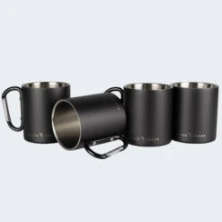 Tasse Thermique De Camping 300 Ml | Mousqueton | Acier Inoxydable | 4 Gobelets -Camping En Plein Air Soldes tasse thermique de camping 300 ml mousqueton acier inoxydable 4 gobelets 2