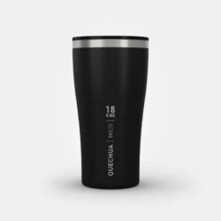 Quechua Tasse / Verre MH500 Isotherme (double Paroi Inox) Camp Du Randonneur 0,5L Noir -Camping En Plein Air Soldes tasse verre mh500 isotherme double paroi inox camp du randonneur 05l noir 9