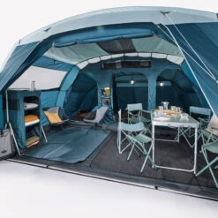 Quechua Tente à Arceaux De Camping - Arpenaz 6.3 - 6 Personnes - 3 Chambres -Camping En Plein Air Soldes tente a arceaux de camping arpenaz 63 6 personnes 3 chambres 3