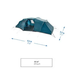 Quechua Tente à Arceaux De Camping - Arpenaz 8.4 - 8 Personnes - 4 Chambres -Camping En Plein Air Soldes tente a arceaux de camping arpenaz 84 8 personnes 4 chambres 2