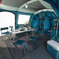 Quechua Tente à Arceaux De Camping - Arpenaz 8.4 - 8 Personnes - 4 Chambres -Camping En Plein Air Soldes tente a arceaux de camping arpenaz 84 8 personnes 4 chambres 4